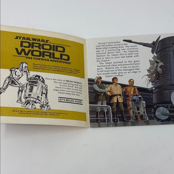 Vintage Star Wars Droid World Book 24 Pages 1980’s. BOOK ONLY - Picture 3 of 5